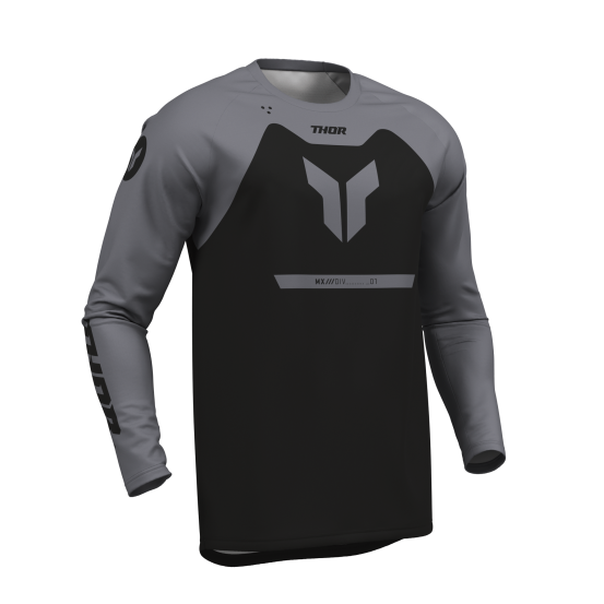 Maillot cross enfant Thor 2026 Ridemode Menace - Noir