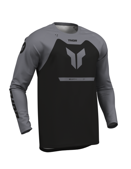 Maillot cross enfant Thor 2026 Ridemode Menace - Noir