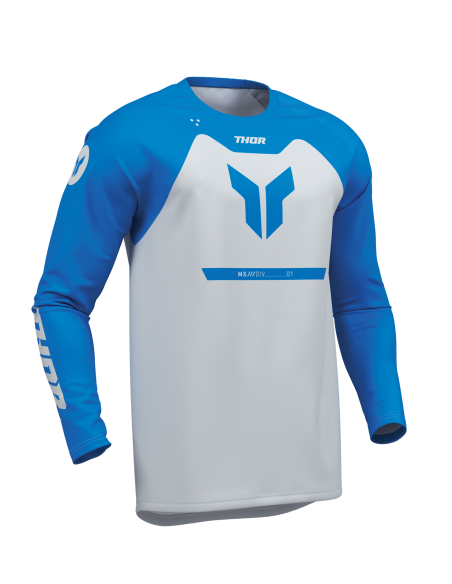 Maillot cross enfant Thor 2026 Ridemode Menace - Bleu