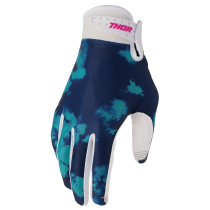 Gants cross homme Thor 2026 Launchmode Bleach - Bleu Blanc
