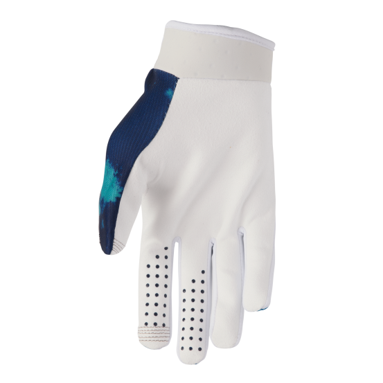 Gants cross homme Thor 2026 Launchmode Bleach - Bleu Blanc