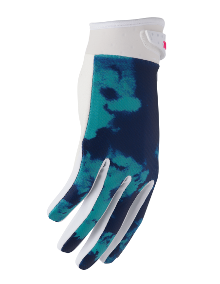 Gants cross homme Thor 2026 Launchmode Bleach - Bleu Blanc