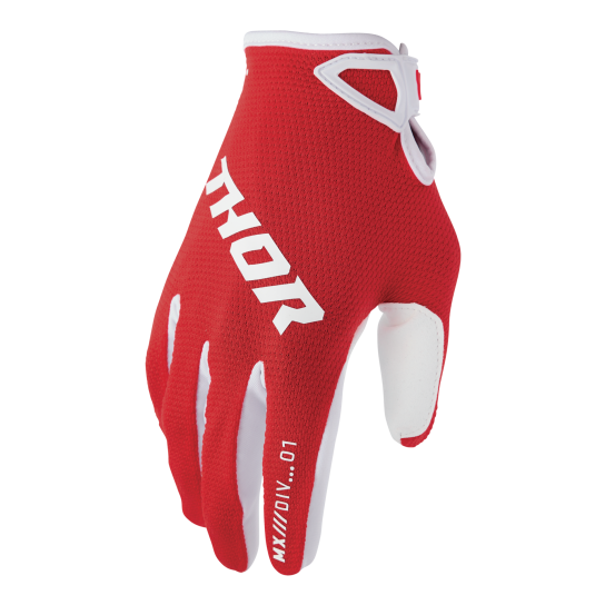 Gants cross homme Thor 2026 Ridemode Static - Rouge