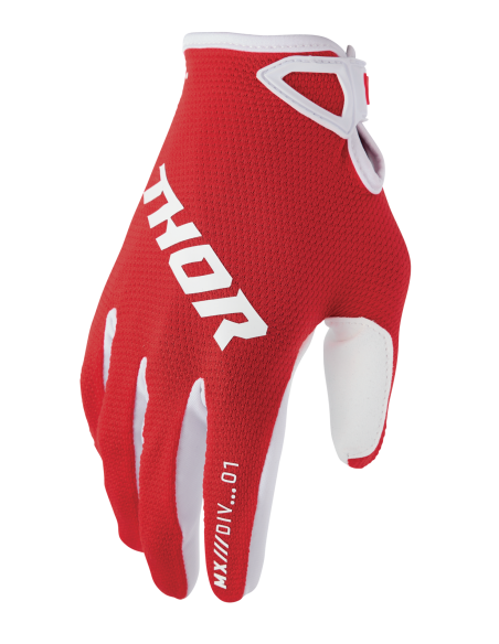 Gants cross homme Thor 2026 Ridemode Static - Rouge