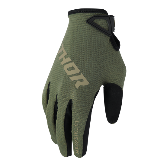 Gants cross homme Thor 2026 Ridemode Static - Vert