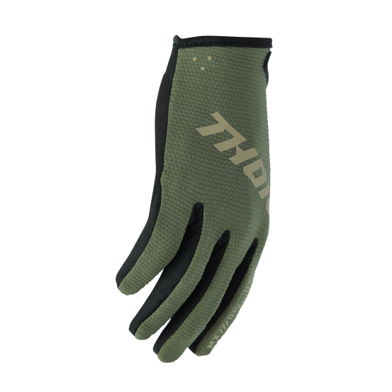 Gants cross homme Thor 2026 Ridemode Static - Vert