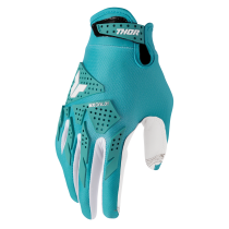 Gants cross femme Thor 2026 Launchmode XP - Bleu Blanc