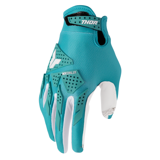 Gants cross femme Thor 2026 Launchmode XP - Bleu Blanc