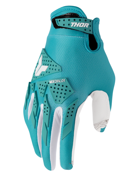 Gants cross femme Thor 2026 Launchmode XP - Bleu Blanc