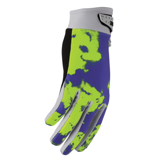 Gants cross enfant Thor 2026 Launchmode Bleach - Violet Jaune