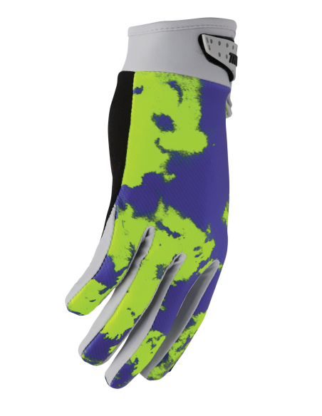 Gants cross enfant Thor 2026 Launchmode Bleach - Violet Jaune