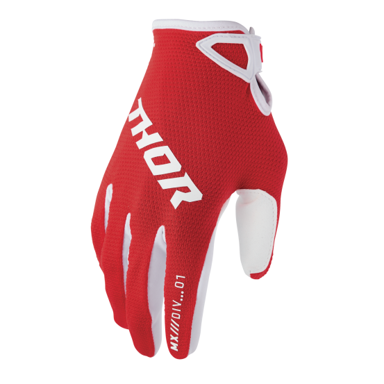 Gants cross enfant Thor 2026 Ridemode Static - Rouge