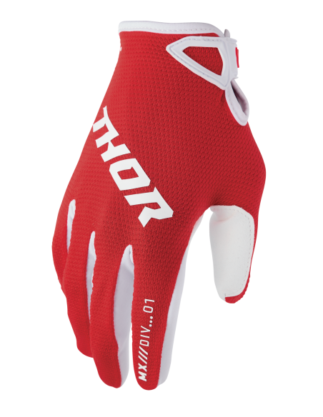 Gants cross enfant Thor 2026 Ridemode Static - Rouge