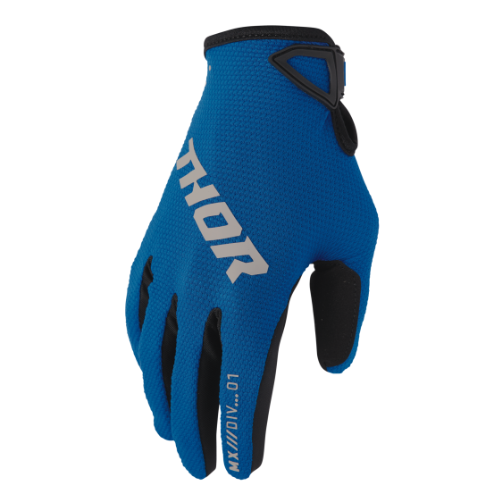 Gants cross enfant Thor 2026 Ridemode Static - Bleu