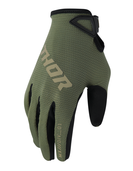Gants cross enfant Thor 2026 Ridemode Static - Vert