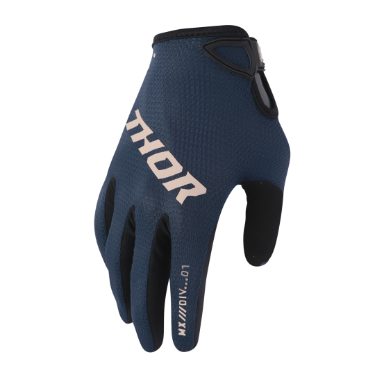 Gants cross femme Thor 2026 Ridemode Static - Bleu