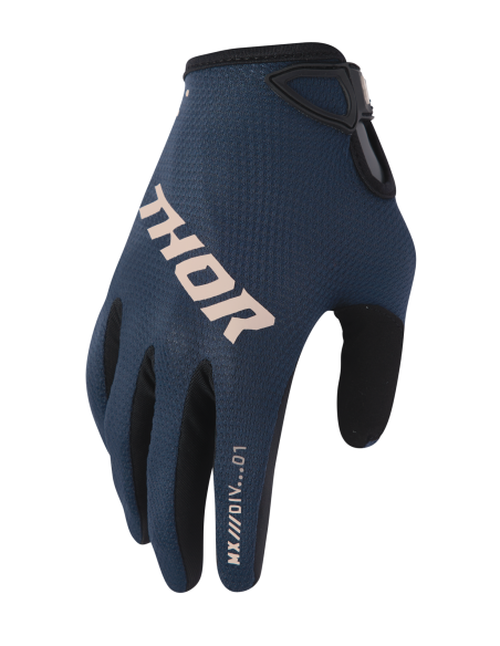 Gants cross femme Thor 2026 Ridemode Static - Bleu