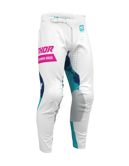 Pantalon cross Thor 2026 Launchmode Bleach - Blanc Bleu
