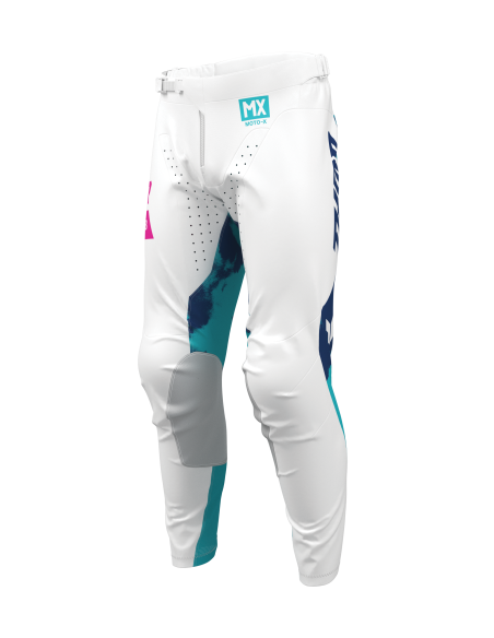 Pantalon cross Thor 2026 Launchmode Bleach - Blanc Bleu