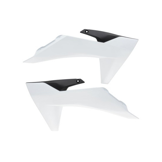 Ouies de radiateurs - Blanc Noir - ACERBIS KTM 50 SX 2024