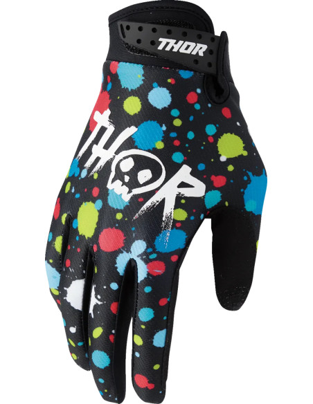 Gants cross enfant Thor 2026 Launchmode Splat - Noir Multicolor