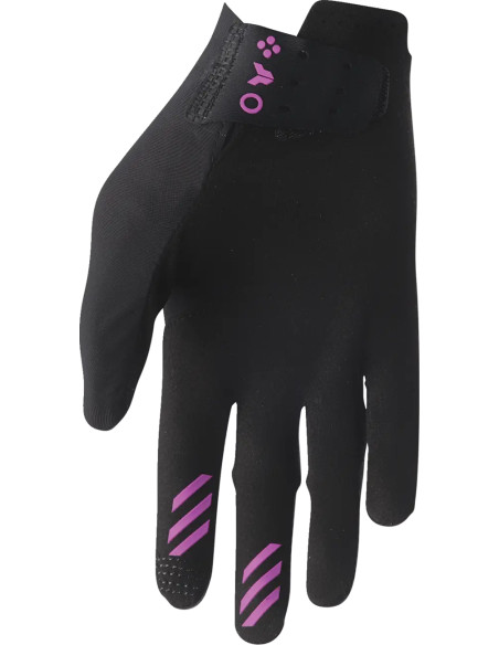 Gants cross femme Thor 2026 Sportmode Iconic - Noir Violet