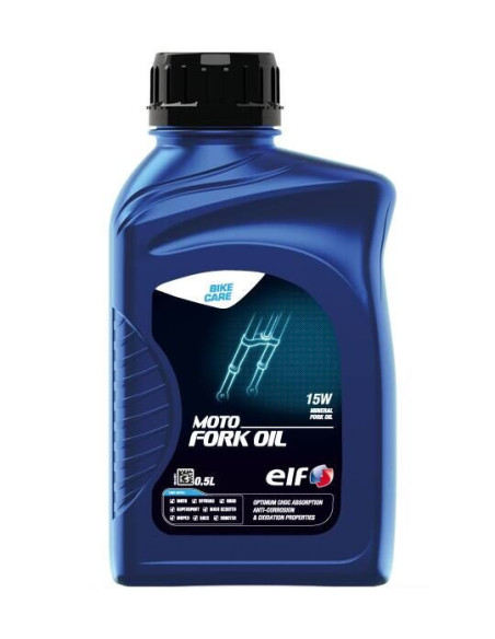 ELF 15W MOTO FORK OIL ADV - 0,5 litre - Huile de fourche