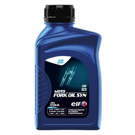 ELF 5W MOTO FORK OIL SYN - 0,5 litre - Huile de fourche
