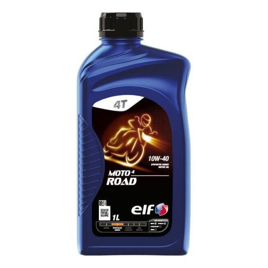 ELF 10W40 MOTO 4 ROAD - 1 litre - Huille moteur synthétique 4T