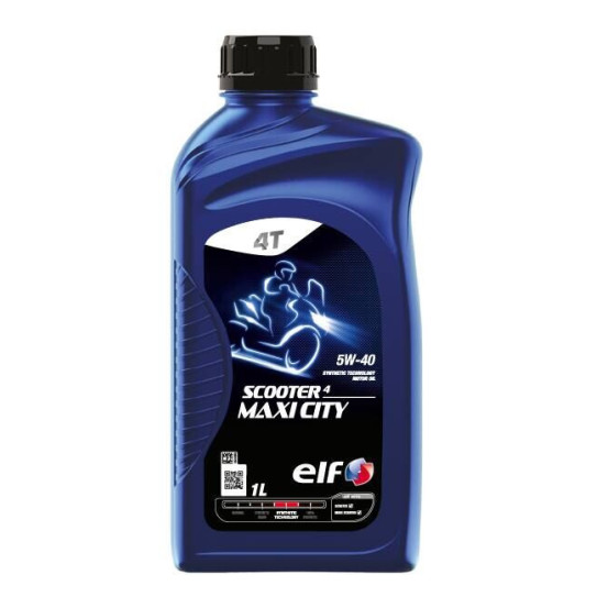 ELF 5W40 SCOOTER 4 MAXI CITY - 1 litre - Huille moteur synthétique 4T