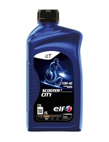 ELF SCOOTER 4 CITY 10W40 - 1 litre - Huille moteur synthétique 4T
