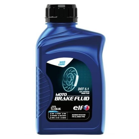 ELF MOTO BRAKE FLUID DOT 5,1 - 0,5 litre - Liquide de frein