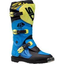 Bottes moto cross enfant Sidi 2026 Flame -Bleu & Jaune