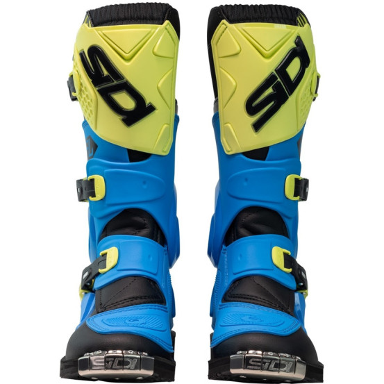 Bottes moto cross enfant Sidi 2026 Flame -Bleu & Jaune