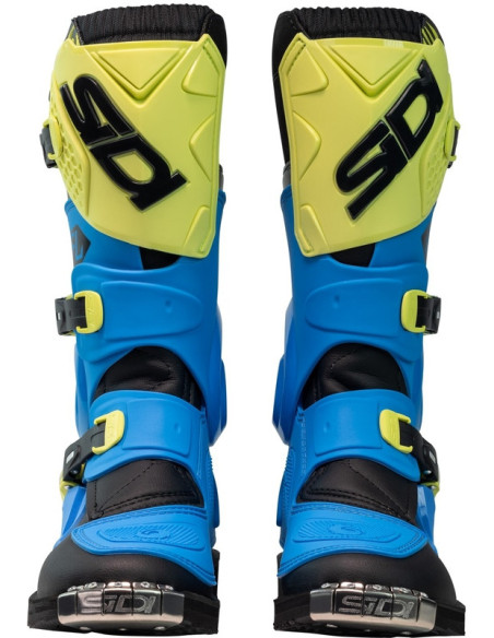 Bottes moto cross enfant Sidi 2026 Flame -Bleu & Jaune