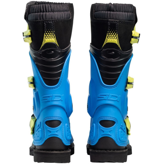 Bottes moto cross enfant Sidi 2026 Flame -Bleu & Jaune