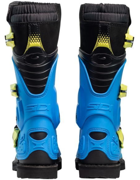 Bottes moto cross enfant Sidi 2026 Flame -Bleu & Jaune
