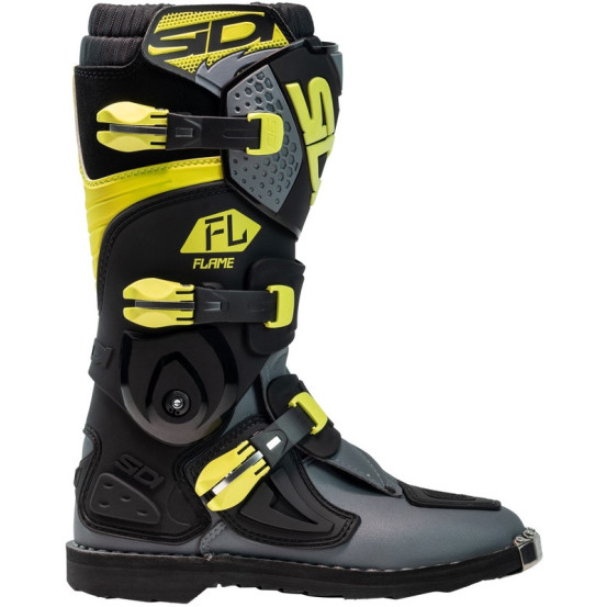 Bottes moto cross enfant Sidi 2026 Flame -Jaune & Noir