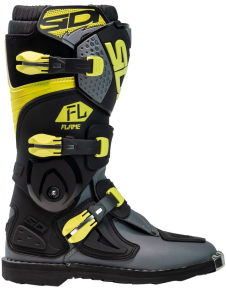 Bottes moto cross enfant Sidi 2026 Flame -Jaune & Noir