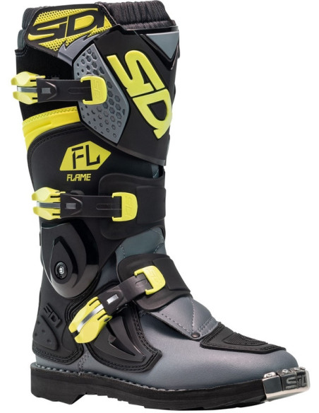 Bottes moto cross enfant Sidi 2026 Flame -Jaune & Noir