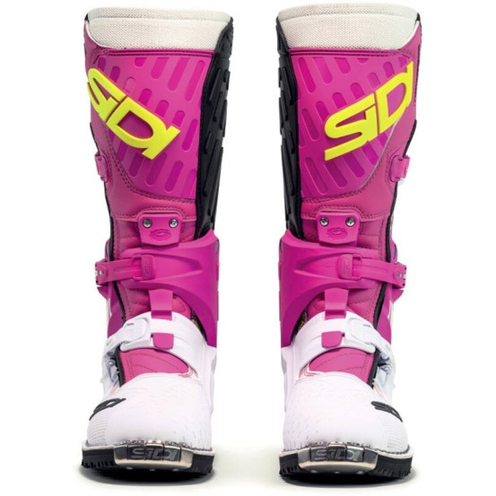 Bottes moto cross Sidi 2026 Crossair HD Billy Bolt Edition Spéciale -Blanc & Rose