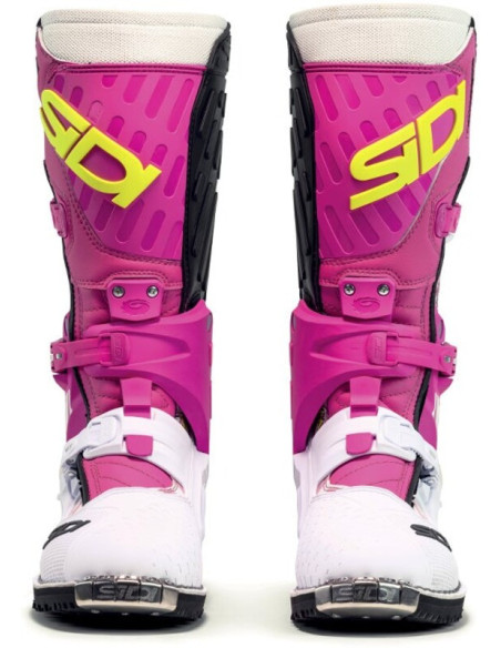 Bottes moto cross Sidi 2026 Crossair HD Billy Bolt Edition Spéciale -Blanc & Rose