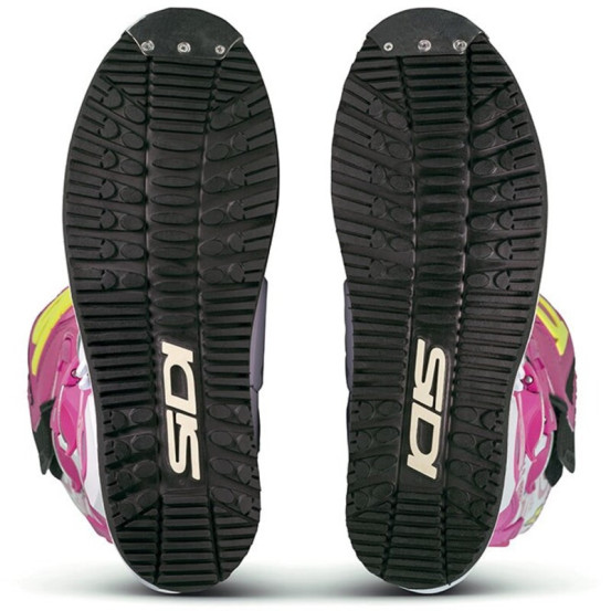 Bottes moto cross Sidi 2026 Crossair HD Billy Bolt Edition Spéciale -Blanc & Rose