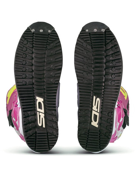 Bottes moto cross Sidi 2026 Crossair HD Billy Bolt Edition Spéciale -Blanc & Rose