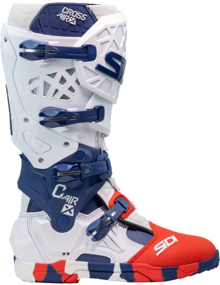 Bottes moto cross Sidi 2026 Crossair X -Blanc  Bleu Rouge