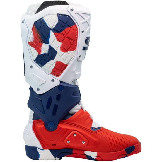 Bottes moto cross Sidi 2026 Crossair X -Blanc  Bleu Rouge