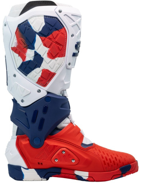 Bottes moto cross Sidi 2026 Crossair X -Blanc  Bleu Rouge