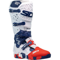 Bottes moto cross Sidi 2026 Crossair X -Blanc  Bleu Rouge