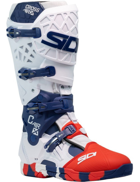 Bottes moto cross Sidi 2026 Crossair X -Blanc  Bleu Rouge