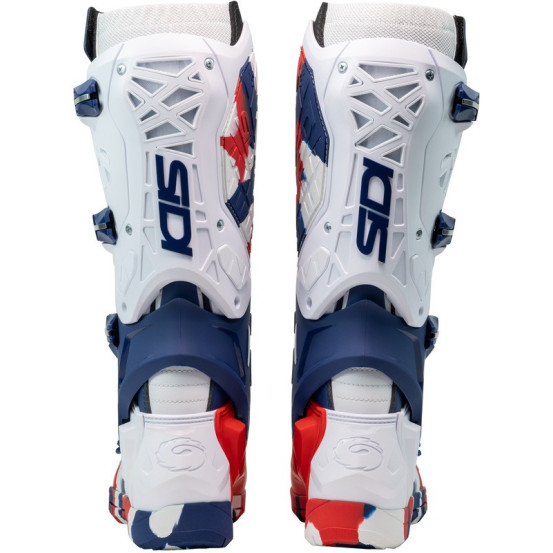Bottes moto cross Sidi 2026 Crossair X -Blanc  Bleu Rouge